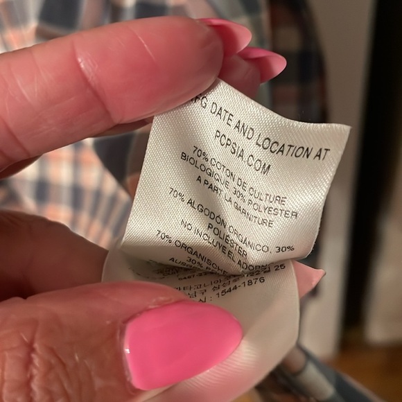 Patagonia Men's XL 70% Cotton Plaid Button Down Shirt - Picture 4 of 6